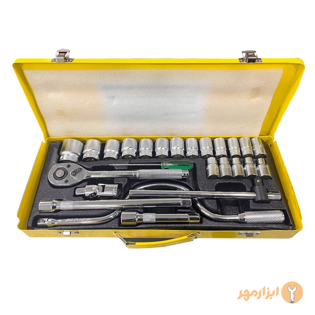 جعبه بکس 24 پارچه درایو 1/2 سان تولز SUNTOOLS