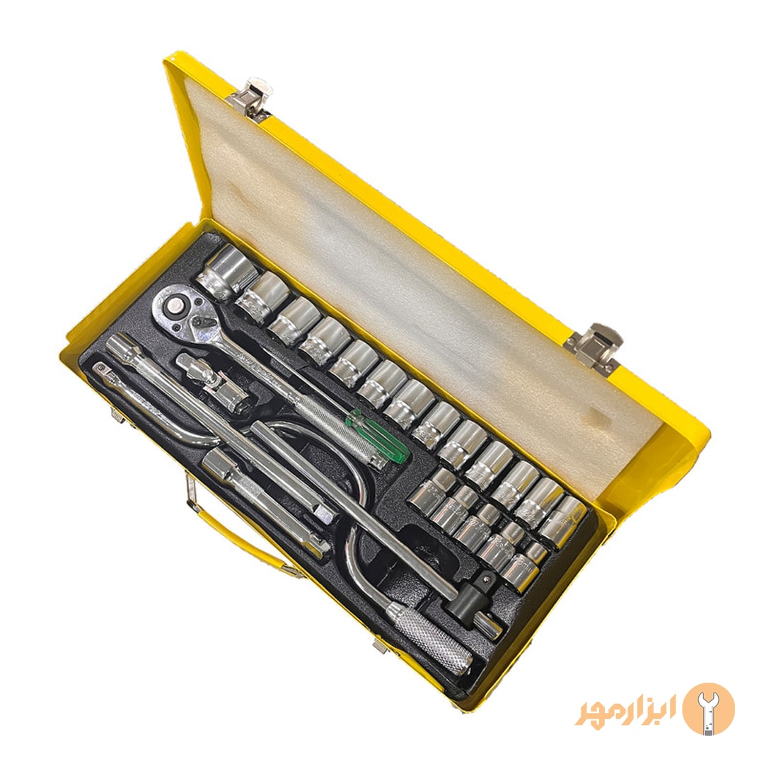 جعبه بکس 24 پارچه درایو 1/2 سان تولز SUNTOOLS
