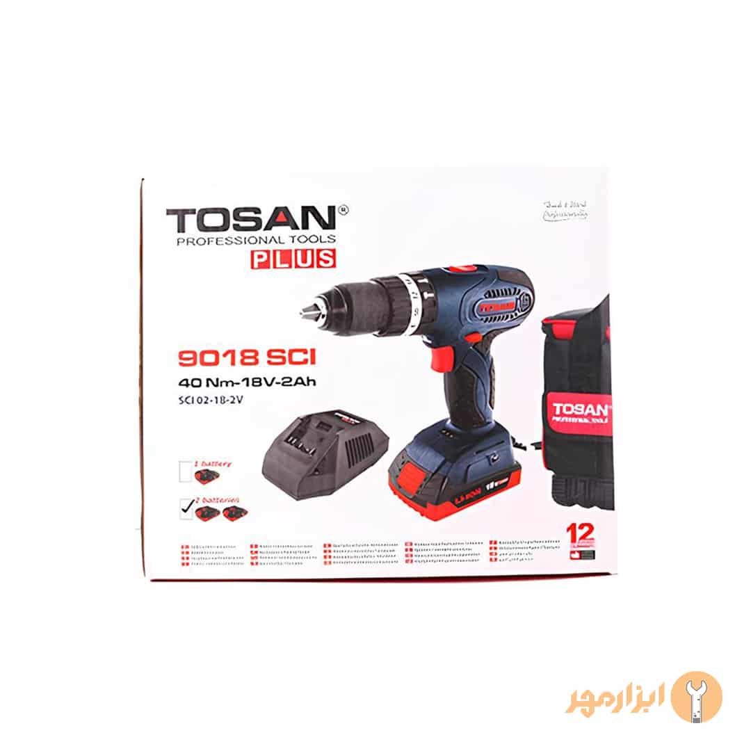 دریل پیچگوشتی شارژی توسن 9018 SCI