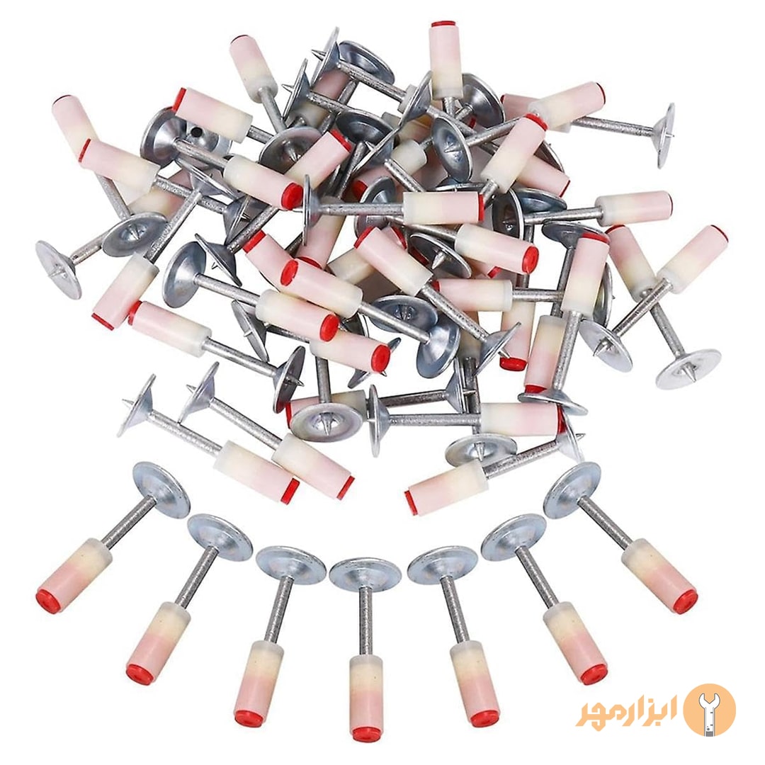 میخ چاشنی سرخود ردهیت سایز 27 میلی متر (بسته 100عددی)
