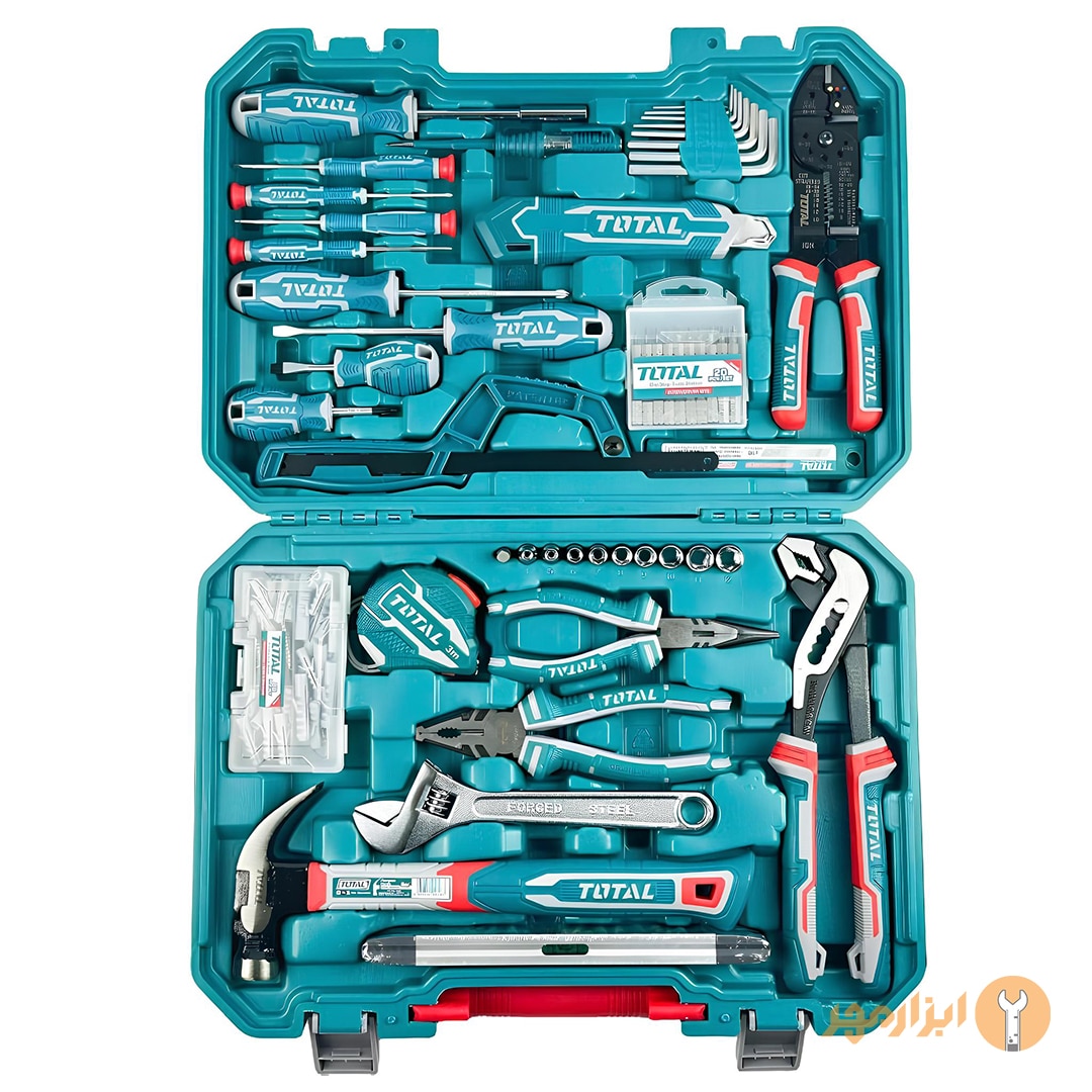 جعبه ابزار 168 پارچه توتال مدل THKTHP21686 جعبه ابزار 168 پارچه توتال مدل THKTHP21686